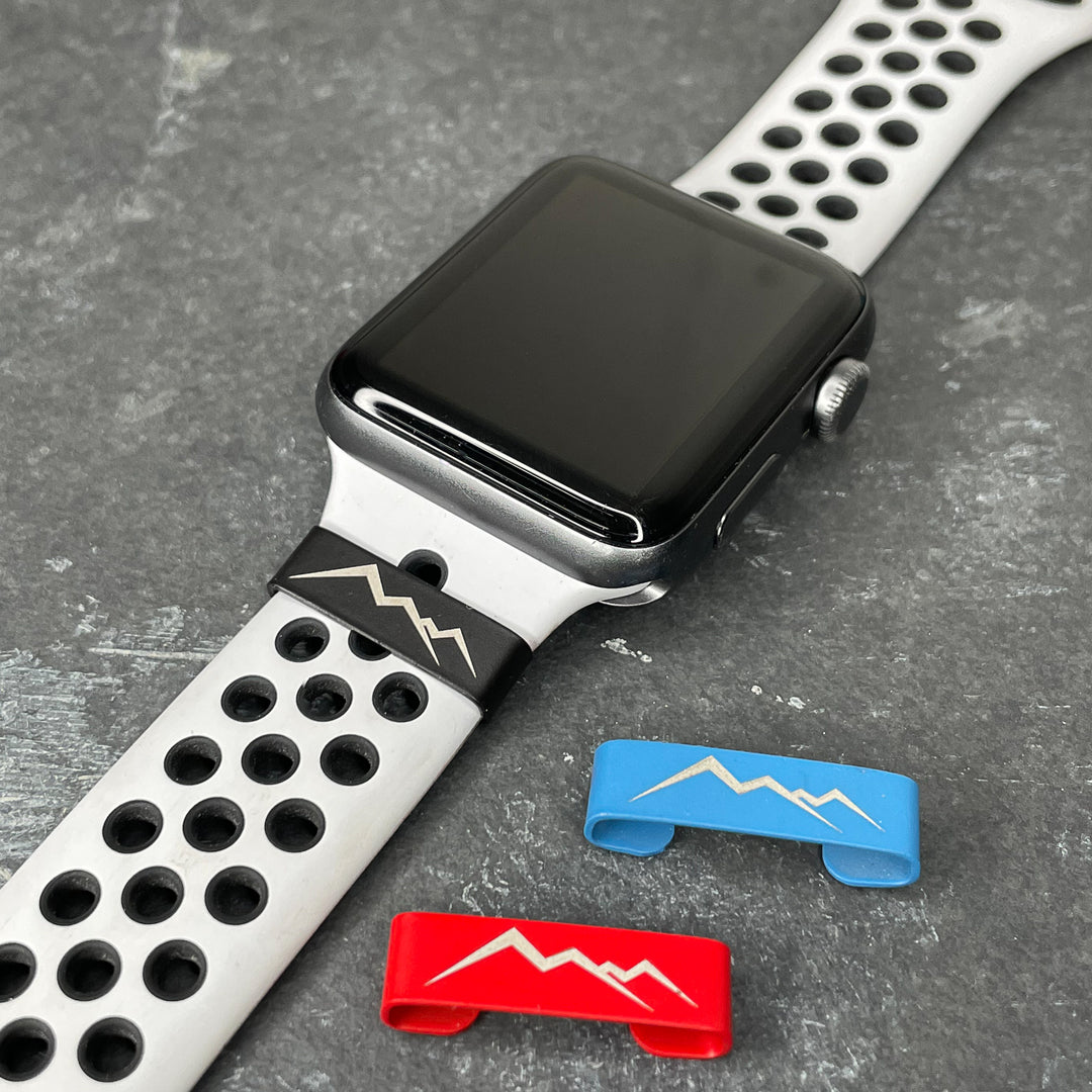 Steve Madden★チェッカーロゴのダークグレーApple Watchバンド Steve Madden☆チェッカーロゴのダークグレーApple Watchバンド